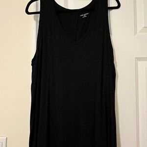 Lane Bryant Black V-Neck Tank Top